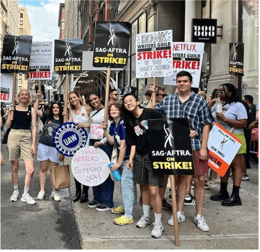 Actors & writers take on powerful Hollywood execs & studios! July 18, 2023